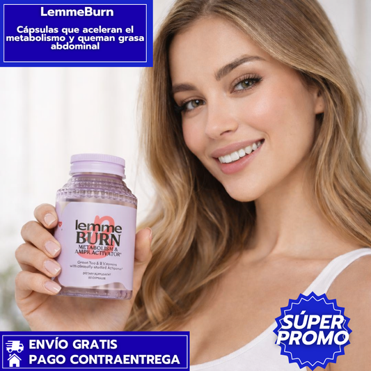 LemmeBurn: Cápsulas que aceleran el metabolismo y queman grasa abdominal