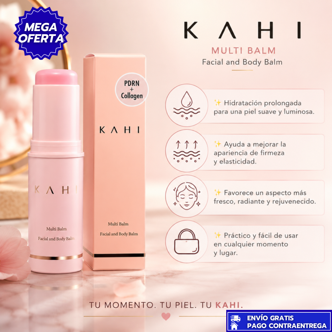 KAHI:  Bálsamo en Barra que Hidrata, Reafirma y Suaviza Arrugas